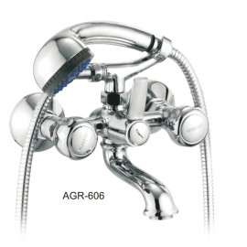 AGARNI SERIES / C.P. WALL MIXER TEL. TYPE WITH CRUTCH & TEL. SHOWER