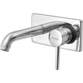 SWAN SERIES / SINGLE LEVER BASIN MIXER WALL MOUNTED W/SPOUT